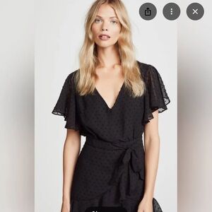 BB Dakota Black Wrap Romper
